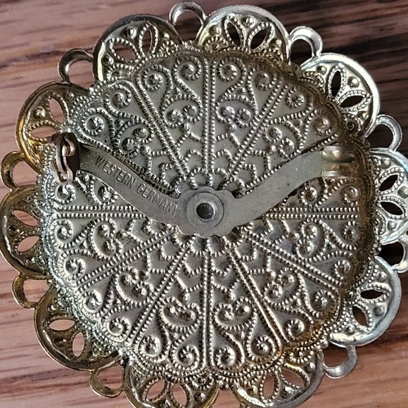 Cute Vintage Cat Pin from Western Germany Missing Pin - Picture 6 of 6